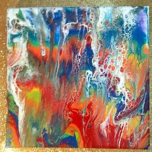 Rainbow Pride Abstract Art Original Painting